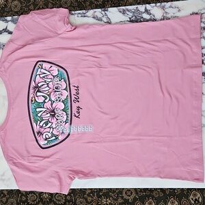 Ron Jon Women's Pink Floral Tee